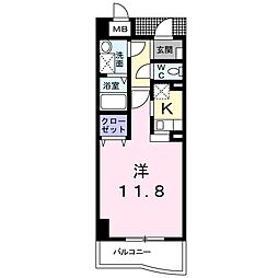 グレースヴィレッジ 1Kの間取図画像