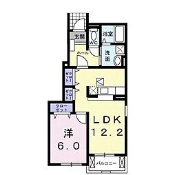 ライブリーフィールド3 1LDKの間取図画像
