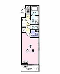 ガーデン清住 1Kの間取図画像