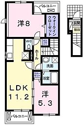 ブローテ 2LDKの間取図画像