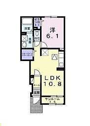 アナザースカイ　31 1階1LDKの間取り