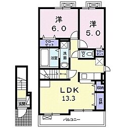 間取図画像 2LDK