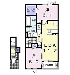 間取図画像 2LDK