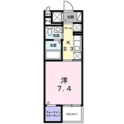 エルドラド 1Kの間取図画像