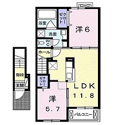 間取図画像 2LDK