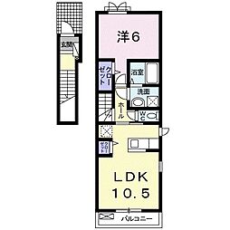 セレノハウス2 1LDKの間取図画像