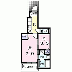 クアドリフォリオ 1SKの間取図画像