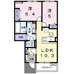 ラフレーゼ 2LDKの間取図画像