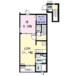 アウローラ2 1LDKの間取図画像