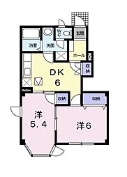 間取図画像 2DK
