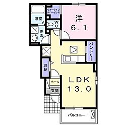 フェアリー4 1LDKの間取図画像