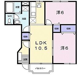 間取図画像 2LDK