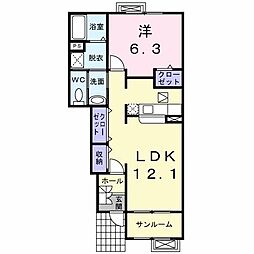 間取図画像 1LDK