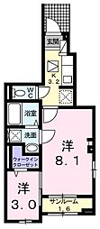 コントレイル 2Kの間取図画像