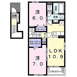 ソルジェンテカーサ西軽井沢2 2LDKの間取図画像
