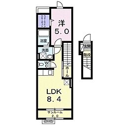 エクラ6 1LDKの間取図画像
