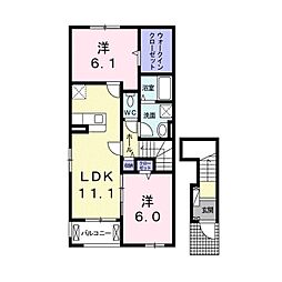 間取図画像 2LDK