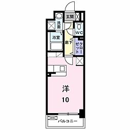 ボスカートF. ワンルームの間取図画像