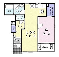 アーバンコート慶 1LDKの間取図画像