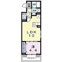 Ｂｏｓｃａｔｏ　Ｈ 3階1LDKの間取り