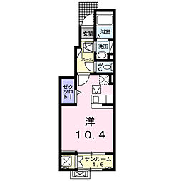 メゾン・ボヌール ワンルームの間取図画像