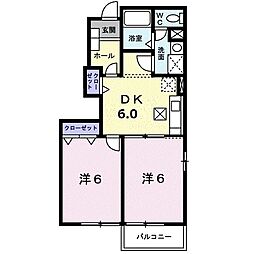間取図画像 2DK