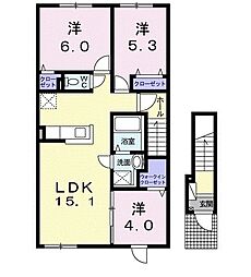 MODERNO 3LDKの間取図画像
