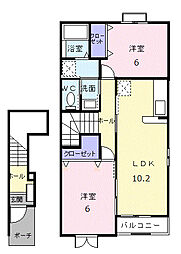 間取図画像 2LDK