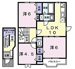 グリーンハイム 3LDKの間取図画像