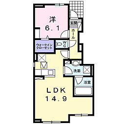 フォレスト2 1LDKの間取図画像