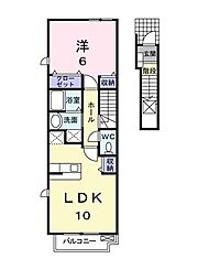 アドラブール 1LDKの間取図画像