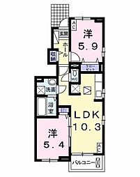 間取図画像 2LDK