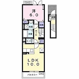 エルタースコート国見 1LDKの間取図画像