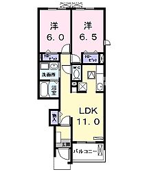 グレースアベニュー3 2LDKの間取図画像