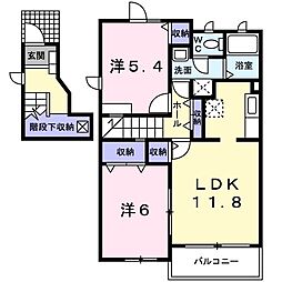 クロスロードスクエア 2LDKの間取図画像