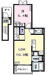 プレクサス小幡 1LDKの間取図画像