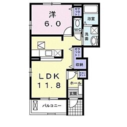 間取図画像 1LDK