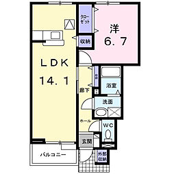 リーブル3 1LDKの間取図画像