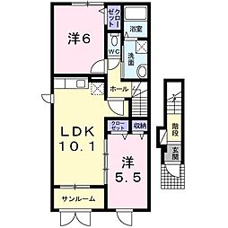 間取図画像 2LDK