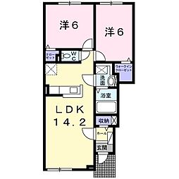 ビリーブグッド5 2LDKの間取図画像