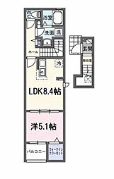 アンダンテ 1LDKの間取図画像
