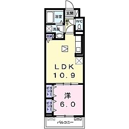 グランパプリカ 1LDKの間取図画像