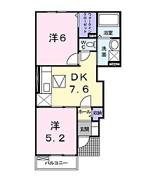 間取図画像 2DK