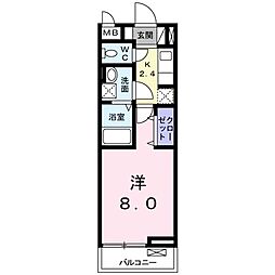 Nヴィレッジ 1Kの間取図画像