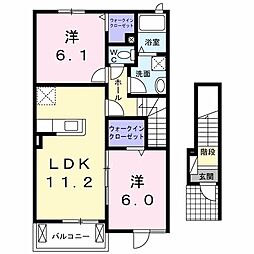 間取図画像 2LDK