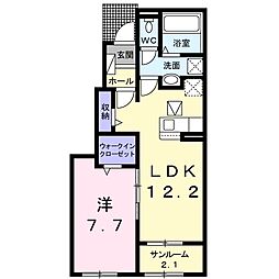 プリートフィオーレ5 1LDKの間取図画像