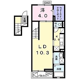 メゾン葵 1LDKの間取図画像