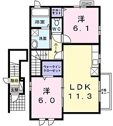 TMグランツ 2LDKの間取図画像