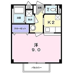 ステージ・リフティ 1Kの間取図画像