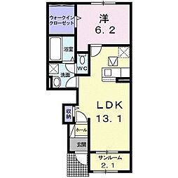 サンリットSky 1LDKの間取図画像